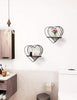 Metal Wire Wall Shelf Heart Modern Storage Floating Display Shelf Bedroom Decor