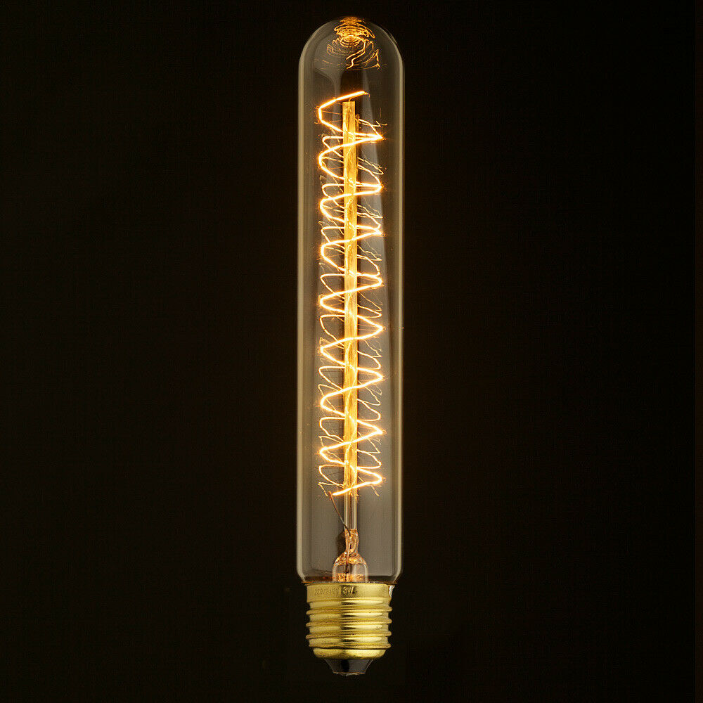 E14 E27 60W Vintage Retro Edison Antique Filament 240V Spiral Lamp Light Bulb UK