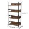 Industrial Ladder Shelf 4 Tiers Bookshelf Plant Flower Stand Storage Rack Home