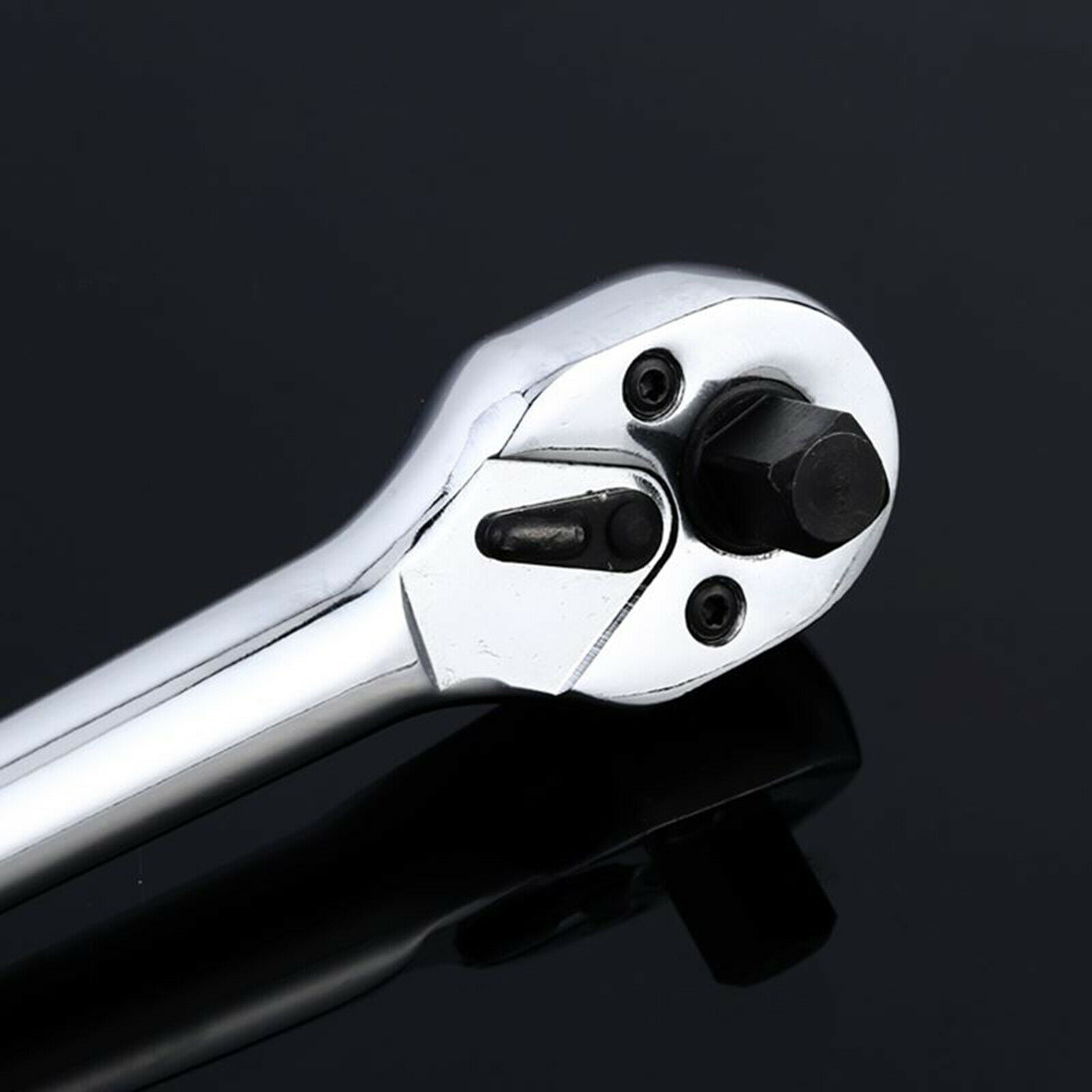 3 PIECE RATCHET SET 1/4" 1/2"& 3/8" DRIVE WRENCH HANDLE SOCKET WRENCH # 9/10/11