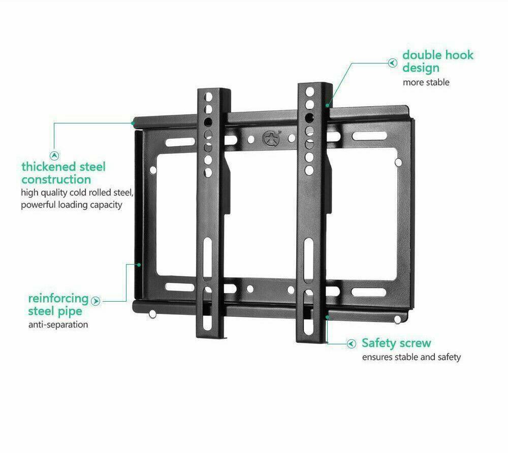 TV Wall Bracket Mount Tilt For 14 20 25 30 32 38 40 42 Inches 3D Plasma LCD LED