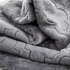 Heavy Snuggle Mink Throw Large Grey Double Bed Blanket Thick Warm Fleece Throw