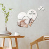 3 Love Heart Mirror Tiles Kitchen Wall Sticker Stick on Decal Home Bedroom Decor