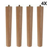 4 x Wooden Table Legs Tapered Pine Beech Ash Table Chair Stool Chest Sofa 4 Size