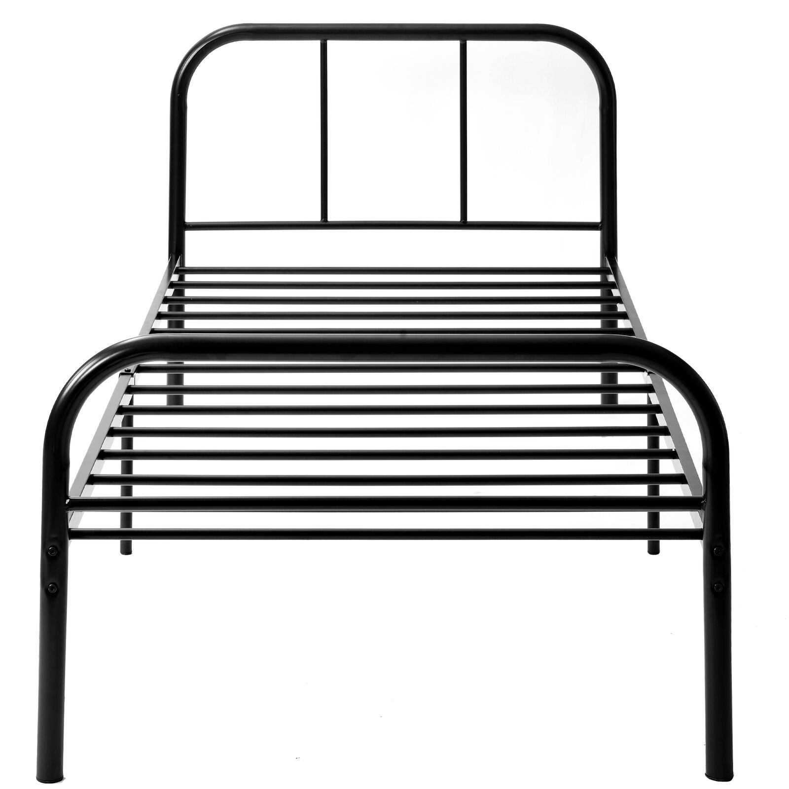 Single Metal Bed Frame 3ft Single Bedstead Bedroom Furniture for Adults Kids
