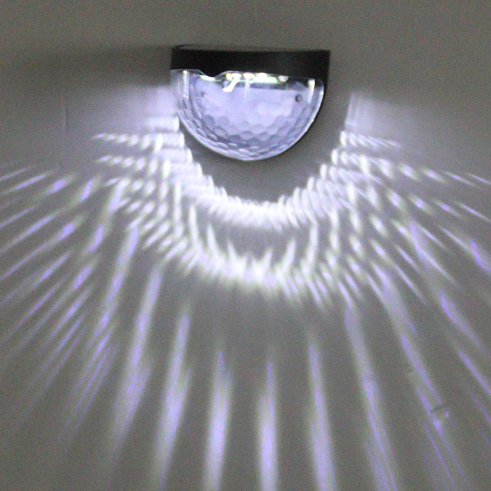 8 X LED SOLAR POWER GARDEN FENCE LIGHTS WALL OUTDOOR SECURITY LAMPS COLD LIGHT