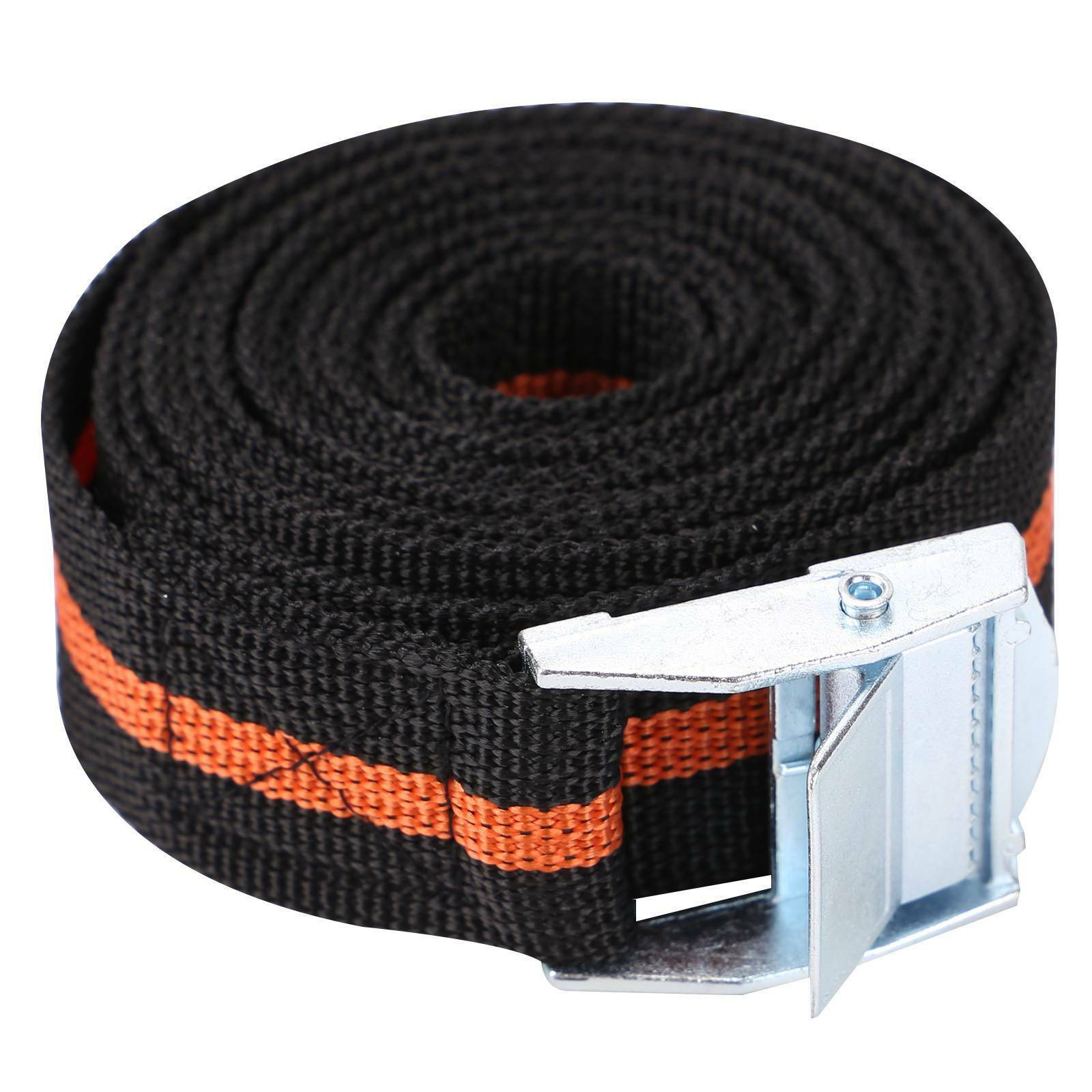 25 X 2500MM LONG PACK OF 4 CAM BUCKLE TIE DOWN STRAPS ROOF RACK CARGO TRAILERS