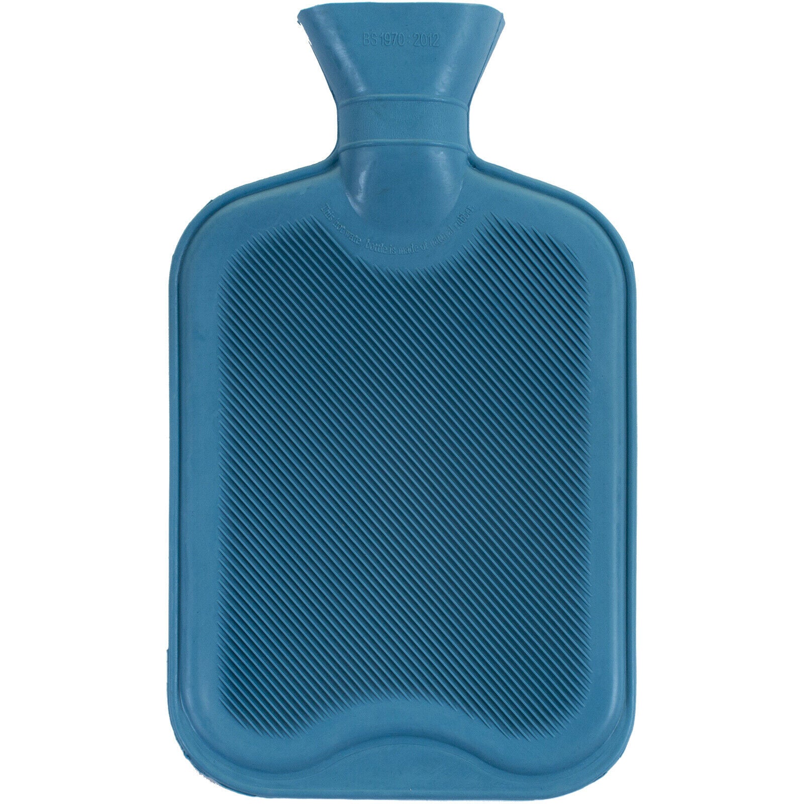 2L Hot Water Bottle Natural Rubber Winter Warmer Large Cosy British Standard NEW