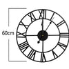 EXTRA LARGE ROMAN NUMERALS SKELETON WALL CLOCK BIG OPEN FACE ROUND 40/60/80CM