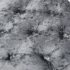 Silver Grey Crushed Velvet Pouffe Stool Diamante Round Ottoman Footrest Seat