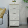 Fabric Chest of Drawers Cabinet Storage Unit Bedside Table with 2/3/4/5Drawers