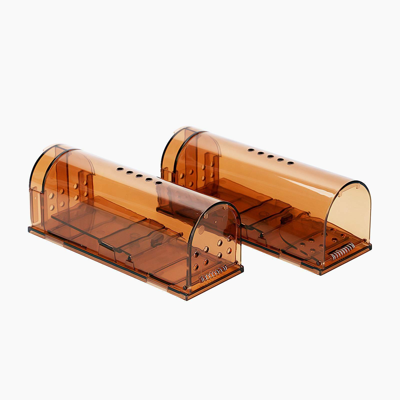 2PCS Mouse Trap Humane Live Catcher Rat Vermin Rodent Cage Pest No Kill Reusable