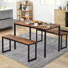 Wood Dining Table and Chairs Bench Set Kitchen Dining Room Home Furniture