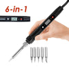 80W LCD Digital Adjustable Temperature Electronics Soldering Welding Iron Kit UK