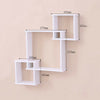New White Floating Wall Shelves Display Storage Shelf Wall Wood Unit Rack UK