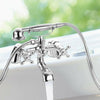 UK Traditional Bath Filler Shower Mixer Tap with Handset Bathroom Taps Chrome
