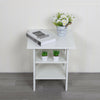 2 Tier Wooden Side End Table Nightstand Furniture Living Room Bedroom Storage