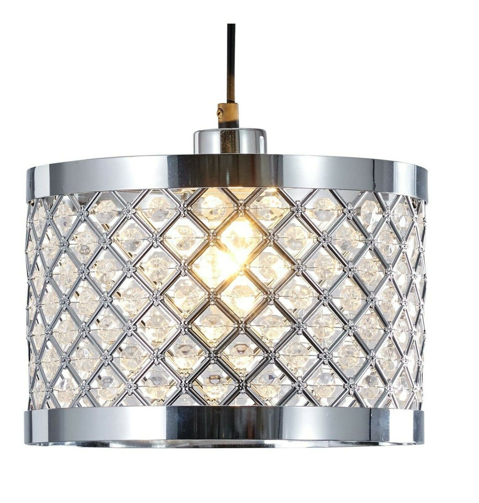 Modern Chandelier Acrylic Crystal Light Shades Beaded Droplet Ceiling Pendant