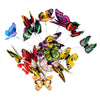 50Pcs Butterfly Garden Metal Stake Patio Lawn Yard Wedding Outdoor Village Deco