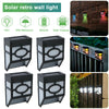 8x Super Bright LED Solar Powered Wall Lights Door Fence Outdoor Garden Lighting