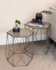 Hexagon side table table - grey