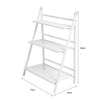 3 Tier Wooden Ladder Folding Bookshelf Stand Plant Flower Display Shelving Rack