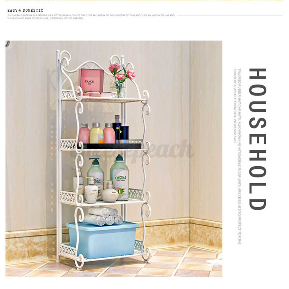 3/4/5 Tier Kitchen Rack Storage Shelf Holder Rack Book Shelf Shoes Stand Mix-use