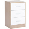 Bedside Table Storage Cabinet Chest of Drawers, 3 Drawers For Bedroom