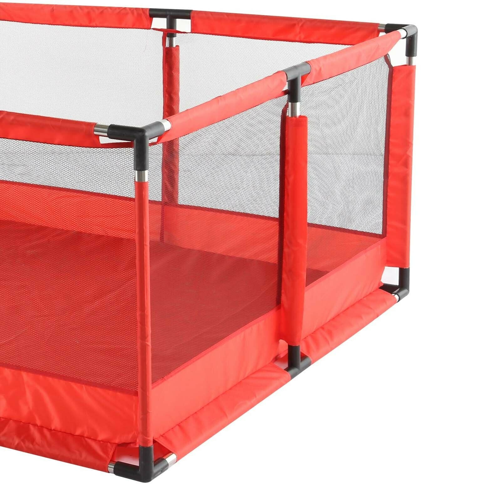 4 Sides Baby Playpen by house & Round Zipper Door Play Pen for Toddlers