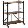 Kitchen Storage Trolley Cart Rolling Drawer Cupboard Shelves With Locking Wheels