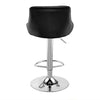 2×Bar Stools Leather Chairs Breakfast Chairs Swivel Gas Lift Kitchen Cushioned