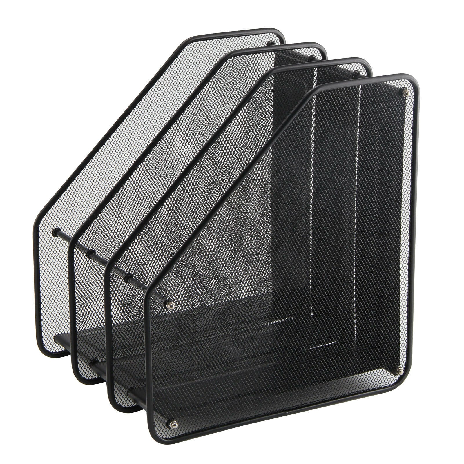 3 Tier Office Desk Document File Magazine Paper Organiser Stand Holder Rack Mesh