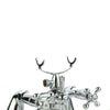 UK Traditional Bath Filler Shower Mixer Tap with Handset Bathroom Taps Chrome