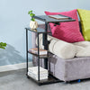 3 Tier Shelves Adjustable Sofa Bedside Table Laptop Stand PC Desk Living Room