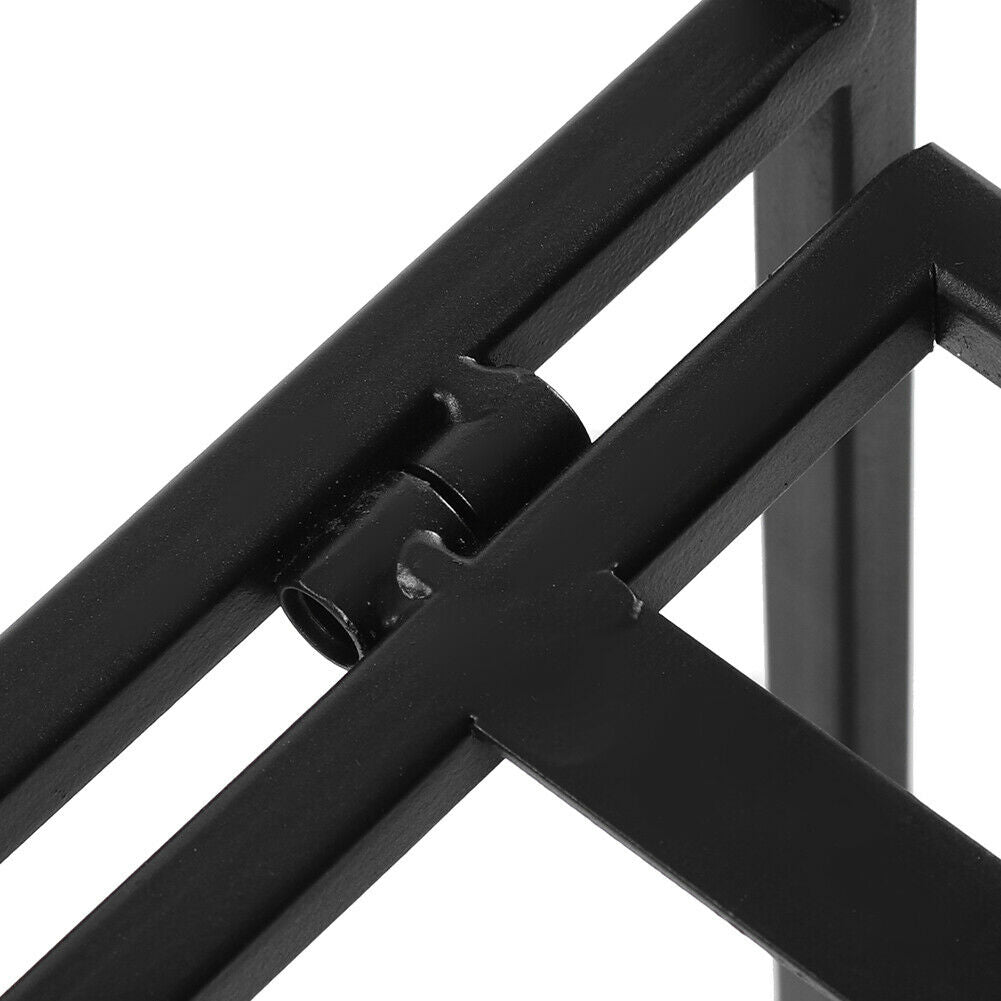 4 Tier Metal Bookcase Bookshelf Shelving Storage Rack Corner Organizer Shelf