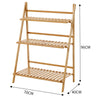 3 Tier Flower Plant Pot Shelf Stand Display Ladder Garden Rack Step Style Wooden