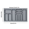 CUTLERY TRAY INSERT KITCHEN DRAWER QUALITY ABS BOX ORGANISER STORAGE GREY