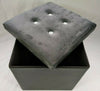 Soft Velvet Diamante Ottoman Folding Storage Box Footstool Seat new colour