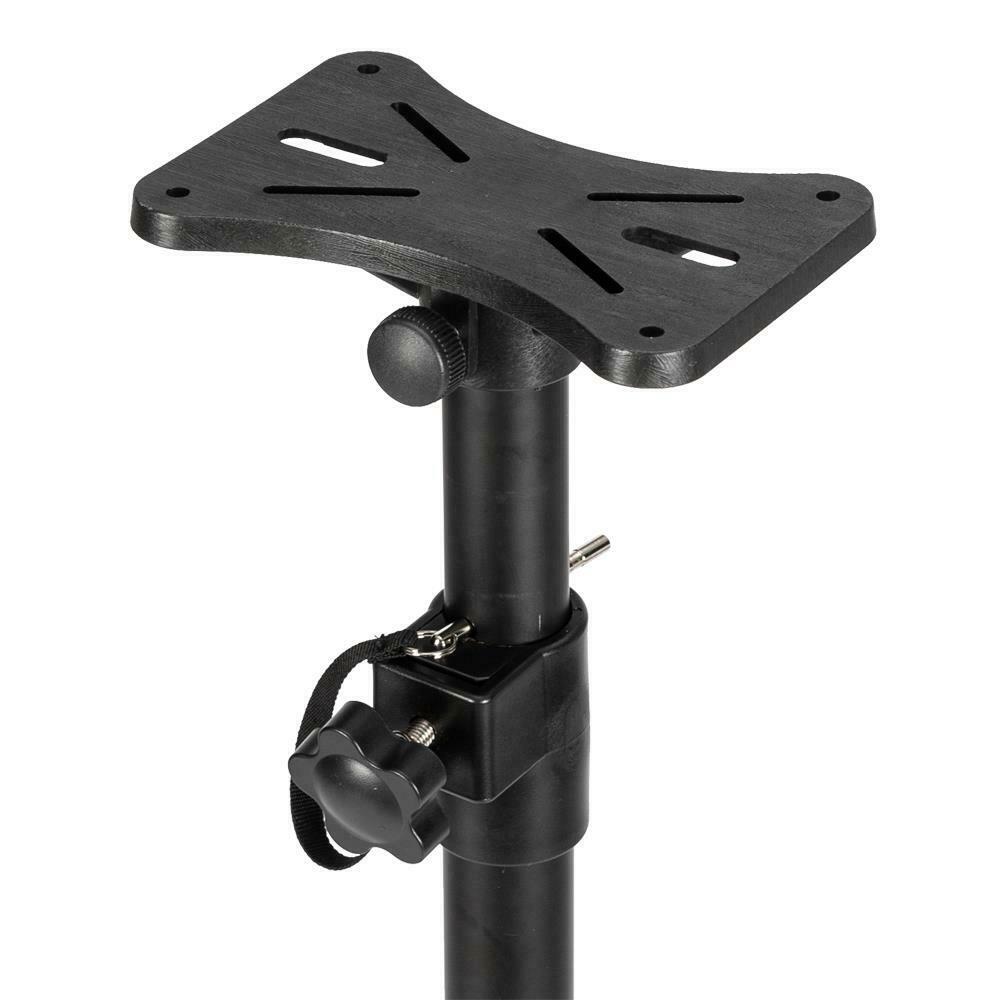 Metal Heavy Duty Adjustable Height Tripod Folding DJ PA Speaker Stand Black