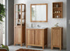 Bathroom Vanity Unit 800mm 80cm Floor Standing Sink Cabinet & Basin Classic Oak