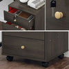 3/4Drawers Filing Cabinet Under Desk Office Storage w/Wheel Bedside Table Lock