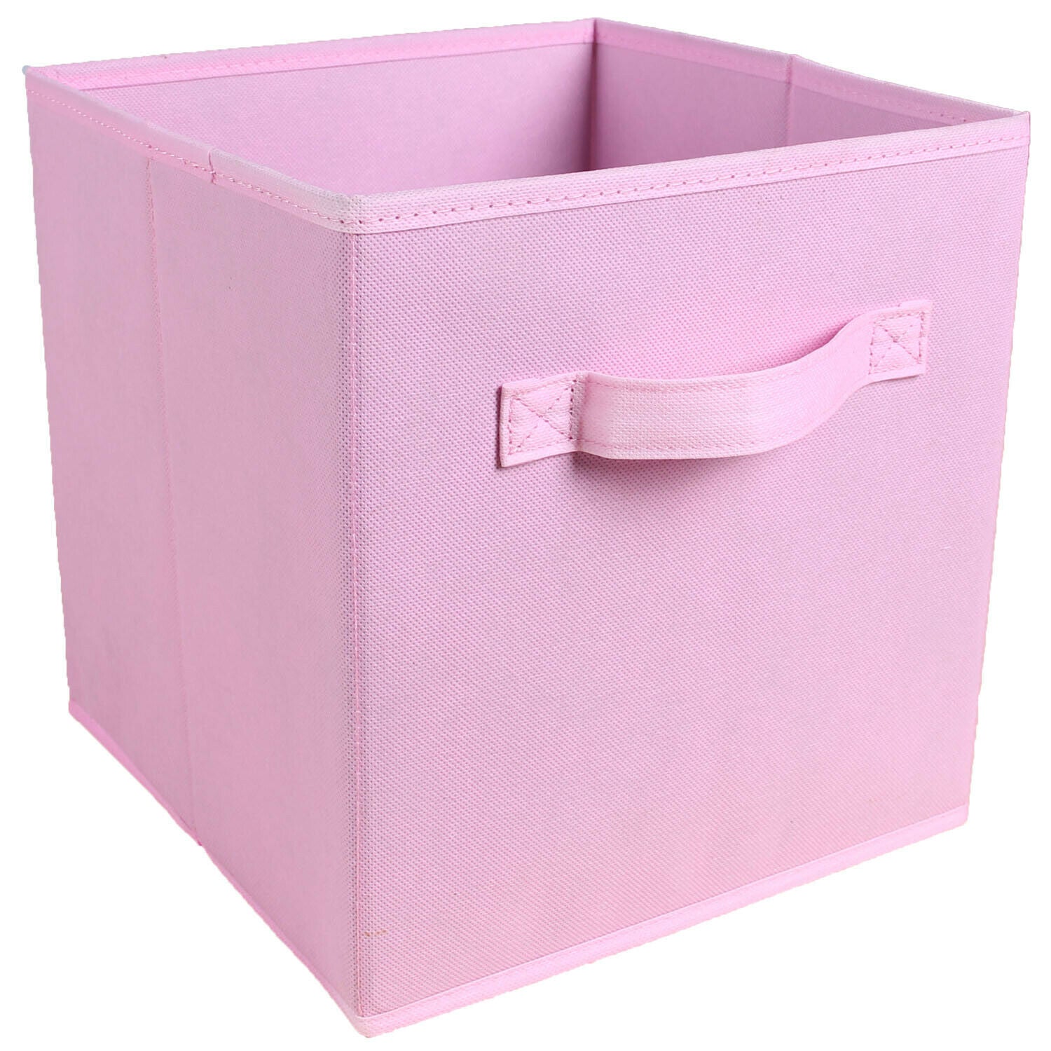 6Pcs Foldable Storage Collapsible Box Home Clothes Organizer Fabric Cube Pink