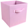 6Pcs Foldable Storage Collapsible Box Home Clothes Organizer Fabric Cube Pink