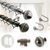 Bling Extendable Metal Curtain Pole Poles 28mm Includes Finals Rings Fittings