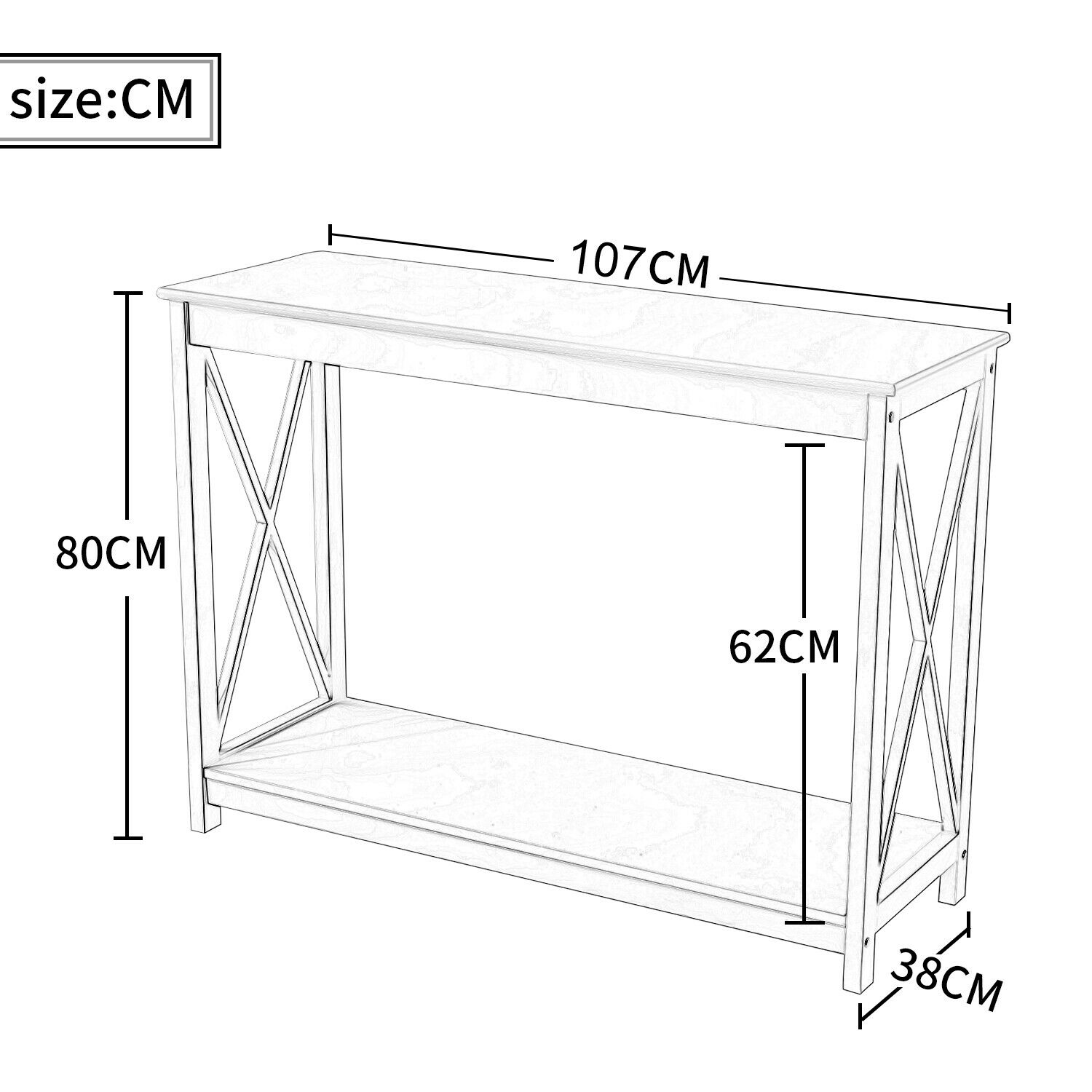 Console table Side Table office Table Wooden Console Control Table Laptop Desk