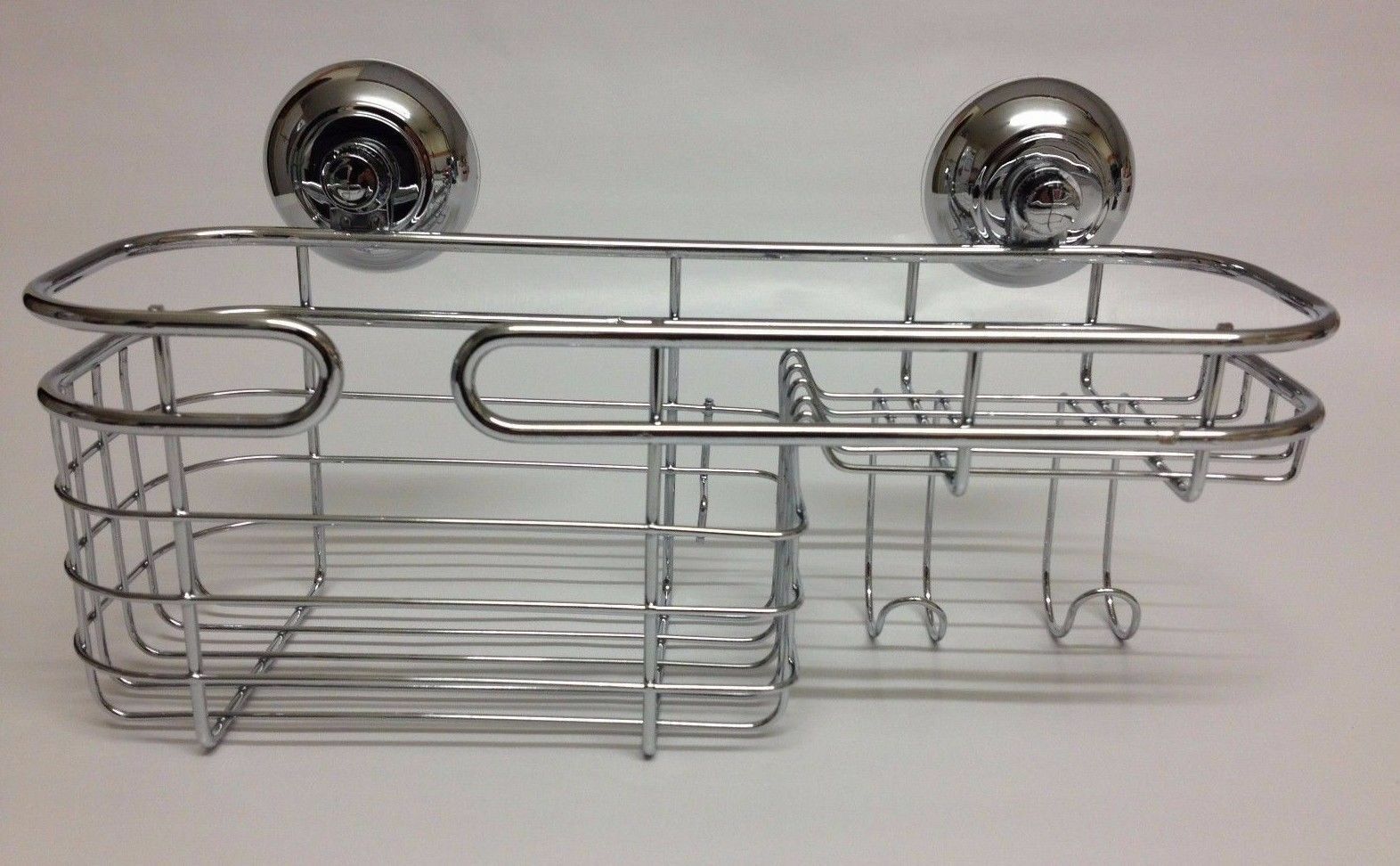 Tidy Shower Caddy Chrome/Metal Style Suction Shower/Bath Caddy Various Designs