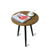 Round Coffee Table Living Room Side 3 Metal Legs Hallway Living Room Furniture