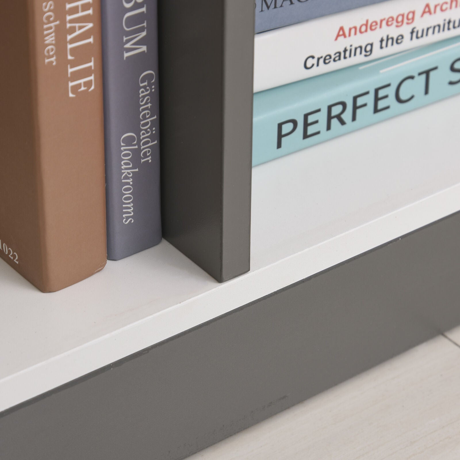 3-Tier 8-Cube Home Office Display Unit Bookcase Shelving Anti-Tip Straps