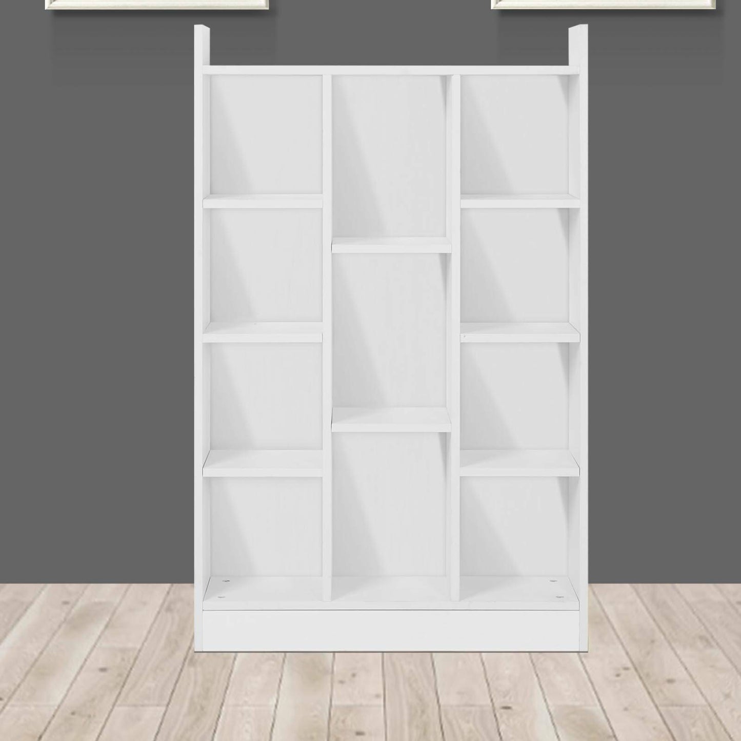 Shelving Book Shelf Unit 11 Cube Storage Bookcase Display Cabinet Wood Furniture