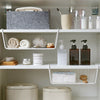 Metal Wire Mesh Under Shelf Basket Cabinet Cupboard Storage Rack Organizer S/L